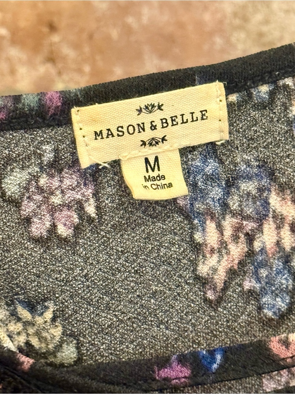 Mason & Belle Floral Lace Cami Tank Top Size M - Picture 3 of 3